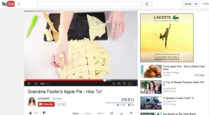 Blair Fowler (juicystar07) showing how to make her Grandma's apple pie.